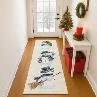 Dalyn Merry and Bright MY28 Ivory Machine Washable Area Rug Runner Lifestyle Image Feature