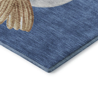 Dalyn Merry and Bright MY28 Navy Machine Washable Area Rug Corner Image