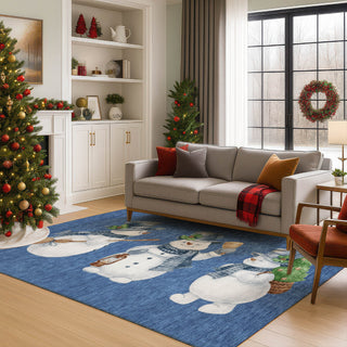 Dalyn Merry and Bright MY28 Navy Machine Washable Area Rug Lifestyle Image Feature