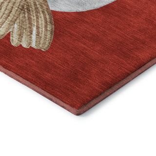 Dalyn Merry and Bright MY28 Red Machine Washable Area Rug Corner Image
