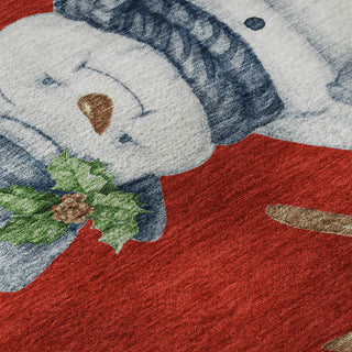 Dalyn Merry and Bright MY28 Red Machine Washable Area Rug Swatch Image