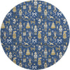 Dalyn Merry and Bright MY29 Navy Machine Washable Area Rug Round Main Image
