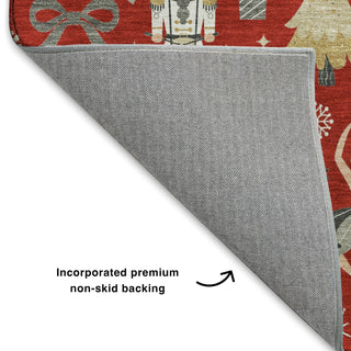 Dalyn Merry and Bright MY29 Red Machine Washable Area Rug Backing Image