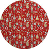 Dalyn Merry and Bright MY29 Red Machine Washable Area Rug Round Main Image