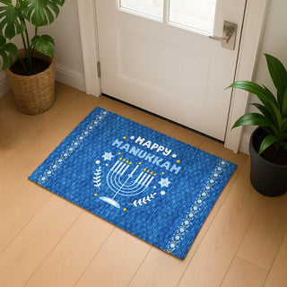 Dalyn Merry and Bright MY30 Blue Machine Washable Area Rug Scatter Lifestyle Image Feature