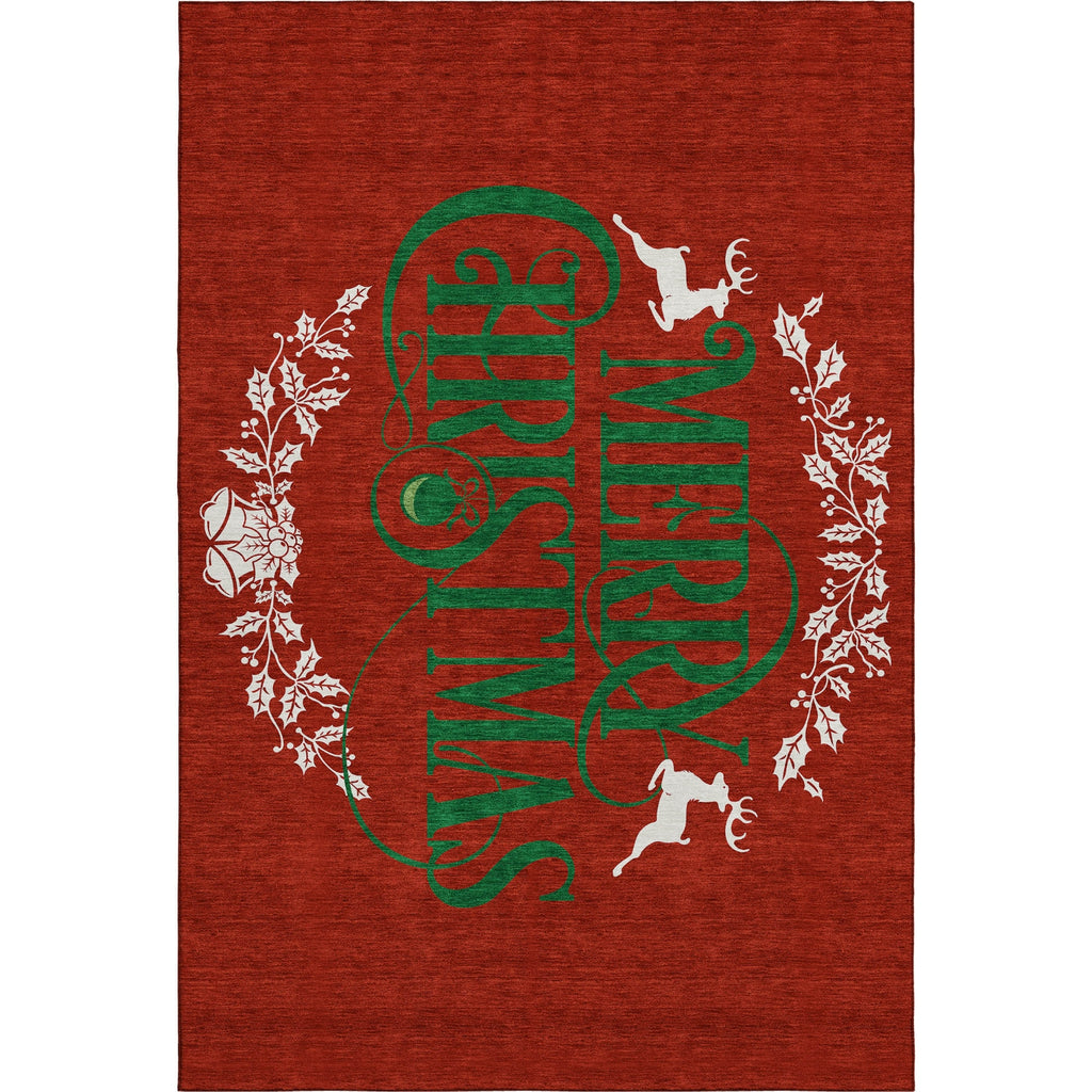 Dalyn Merry and Bright MY6 Red Machine Washable Area Rug main image