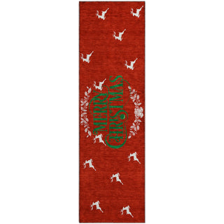 Dalyn Merry and Bright MY6 Red Machine Washable Area Rug Runner Main Image