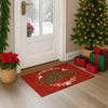 Dalyn Merry and Bright MY6 Red Machine Washable Area Rug Scatter Lifestyle Image Feature