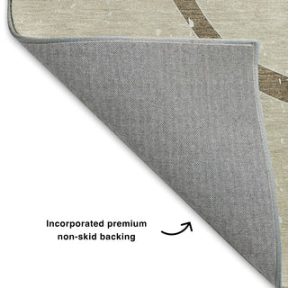 Dalyn Merry and Bright MY7 Beige Machine Washable Area Rug Backing Image