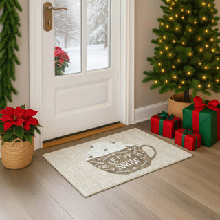 Dalyn Merry and Bright MY7 Beige Machine Washable Area Rug Scatter Lifestyle Image Feature