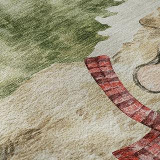 Dalyn Merry and Bright MY8 Beige Machine Washable Area Rug Swatch Image