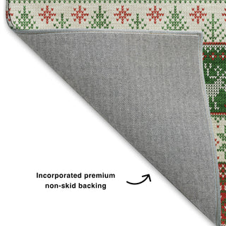 Dalyn Merry and Bright MY9 Red Machine Washable Area Rug Backing Image