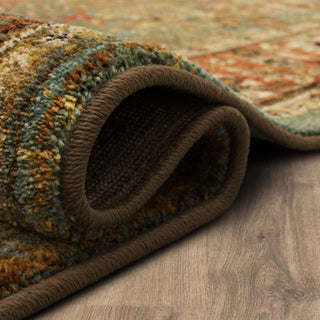 Karastan Spice Market Myanmar Aquamarine Area Rug Detail Image