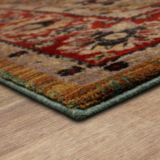Karastan Spice Market Myanmar Aquamarine Area Rug Angle Image