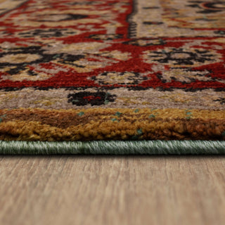 Karastan Spice Market Myanmar Aquamarine Area Rug Detail Image