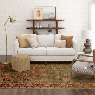 Karastan Spice Market Myanmar Aquamarine Area Rug Lifestyle Image