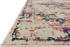 Loloi II Nadia NN-02 Ivory/Fiesta Area Rug Corner Shot