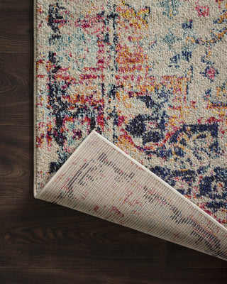 Loloi II Nadia NN-02 Ivory/Fiesta Area Rug Close Up