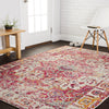 Loloi II Nadia NN-02 Ivory/Pink Area Rug Lifestyle Image Feature