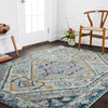 Loloi II Nadia NN-03 Aqua/Navy Area Rug Lifestyle Image Feature
