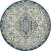 Loloi II Nadia NN-03 Aqua/Navy Area Rug Lifestyle Image Feature
