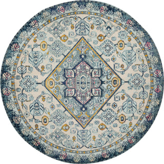 Loloi II Nadia NN-03 Aqua/Navy Area Rug Lifestyle Image Feature