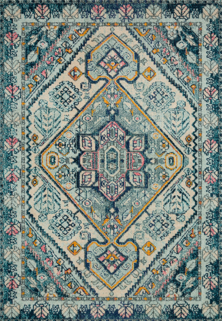 Loloi II Nadia NN-03 Aqua/Navy Area Rug main image