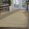 LR Resources Natural Fiber 3314 Teal Area Rug Lifestyle Image Feature