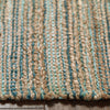 LR Resources Natural Fiber 3314 Teal Area Rug Lifestyle Image Feature