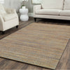 LR Resources Natural Fiber 03322 Blue Area Rug Lifestyle Image Feature