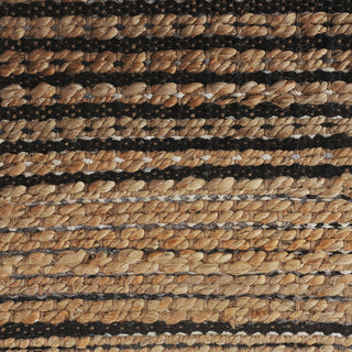 LR Home Natural Fiber 03387 Tan/Black Area Rug Detail Image