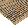 LR Home Natural Fiber 03387 Tan/Black Area Rug Backing Image