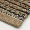 LR Home Natural Fiber 03387 Tan/Black Area Rug Corner Image