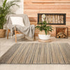 LR Home Natural Fiber 03387 Tan/Black Area Rug 