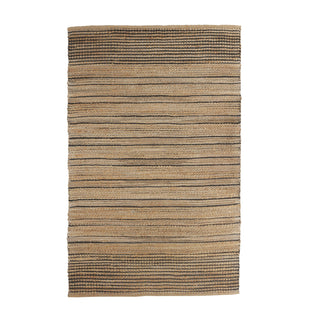 LR Home Natural Fiber 03387 Tan/Black Area Rug main image
