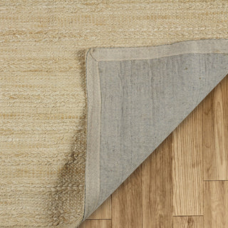 LR Home Natural Fiber 03390 Bleach /Ivory Area Rug Backing Image