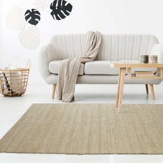 LR Home Natural Fiber 03390 Bleach /Ivory Area Rug 