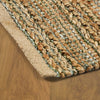 LR Home Natural Fiber 03391 jute /smoke green Area Rug Detail Image