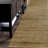 LR Home Natural Fiber 03391 jute /smoke green Area Rug Lifestyle Image