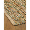 LR Home Natural Fiber 03391 jute /smoke green Area Rug Angle Image