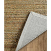 LR Home Natural Fiber 03391 jute /smoke green Area Rug Backing Image