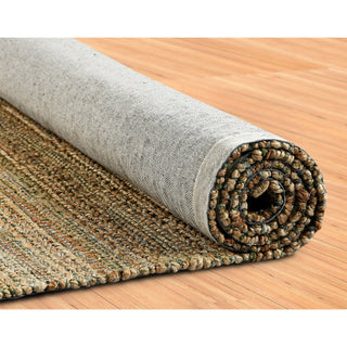 LR Home Natural Fiber 03391 jute /smoke green Area Rug Pile Image