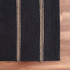 LR Home Hampton 03395 Black/Tan Area Rug Angle Image