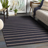 LR Home Hampton 03395 Black/Tan Area Rug 