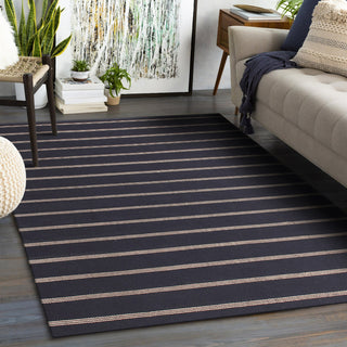 LR Home Hampton 03395 Black/Tan Area Rug 