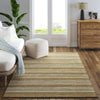 LR Home Natural Fiber 82490 Spa Blue/Natural Area Rug Lifestyle Image