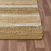 LR Home Natural Fiber 82490 Spa Blue/Natural Area Rug Corner Image