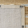 LR Home Natural Fiber 82490 Spa Blue/Natural Area Rug Backing Image