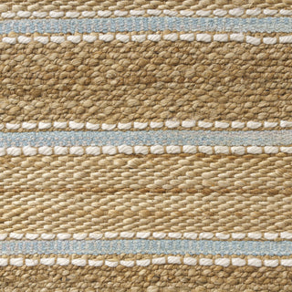 LR Home Natural Fiber 82490 Spa Blue/Natural Area Rug Swatch Image