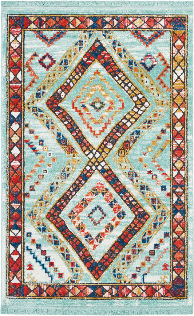 Nourison South Western NAV02 Aqua Area Rug main image